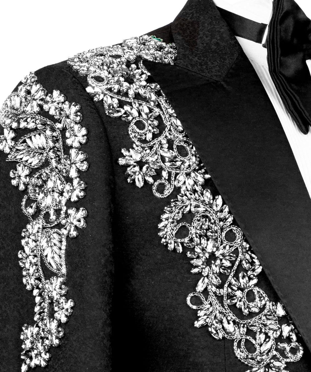Exclusive Crystal Stone Embellished Tuxedo