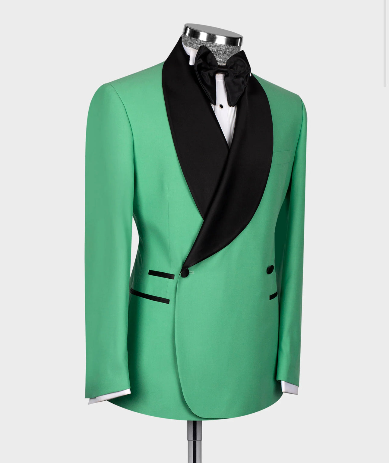 Double Button Green Tuxedo