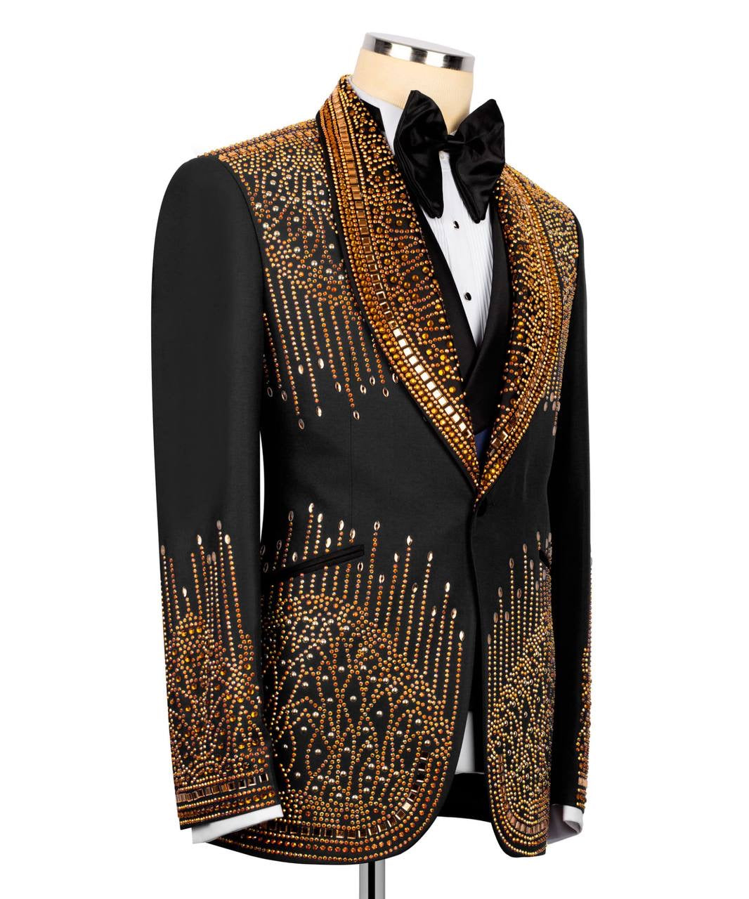 Custom Made Stone Embroidered Tuxedo