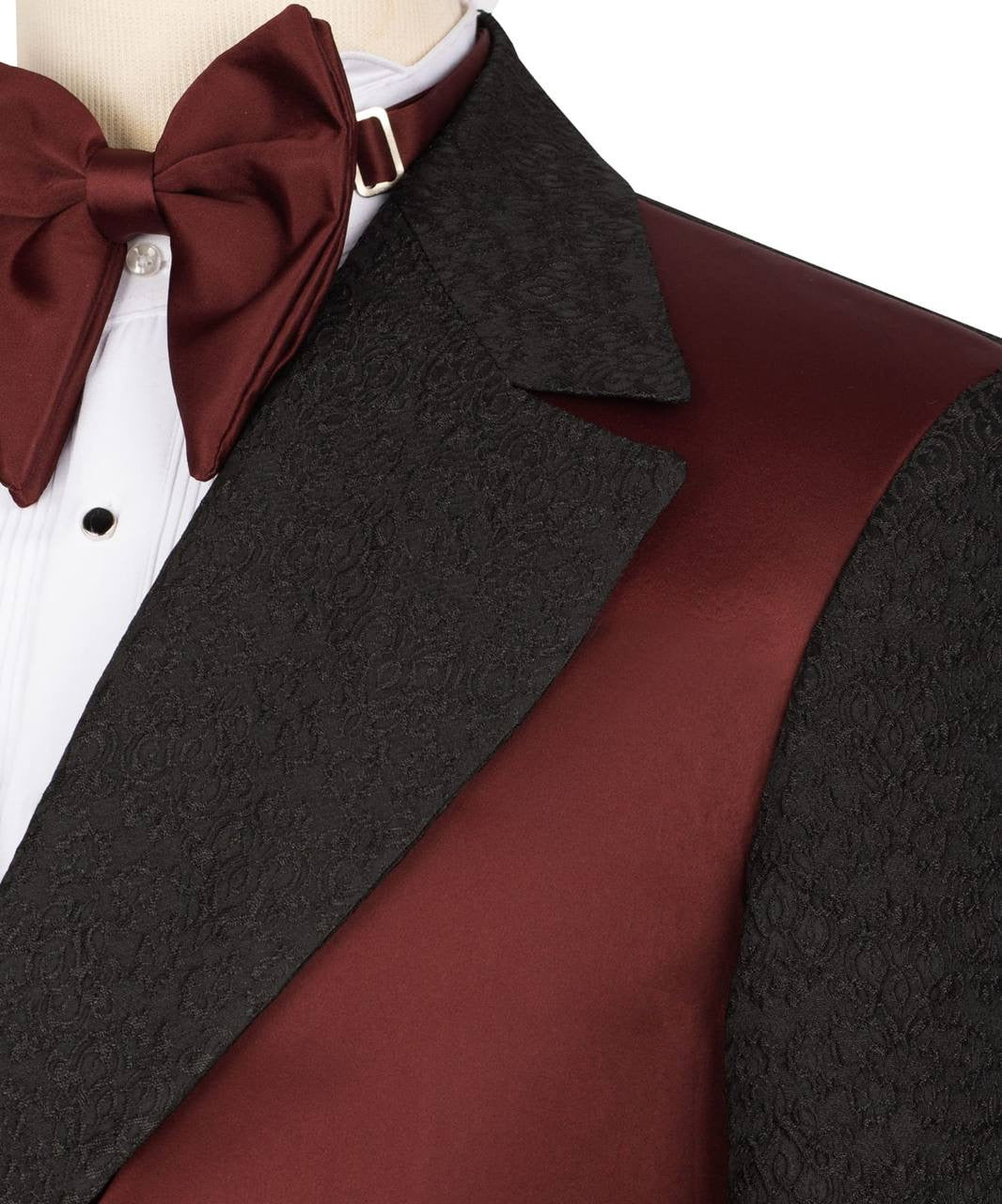 Custom Designed Tuxedo with Crossover Satin Panel