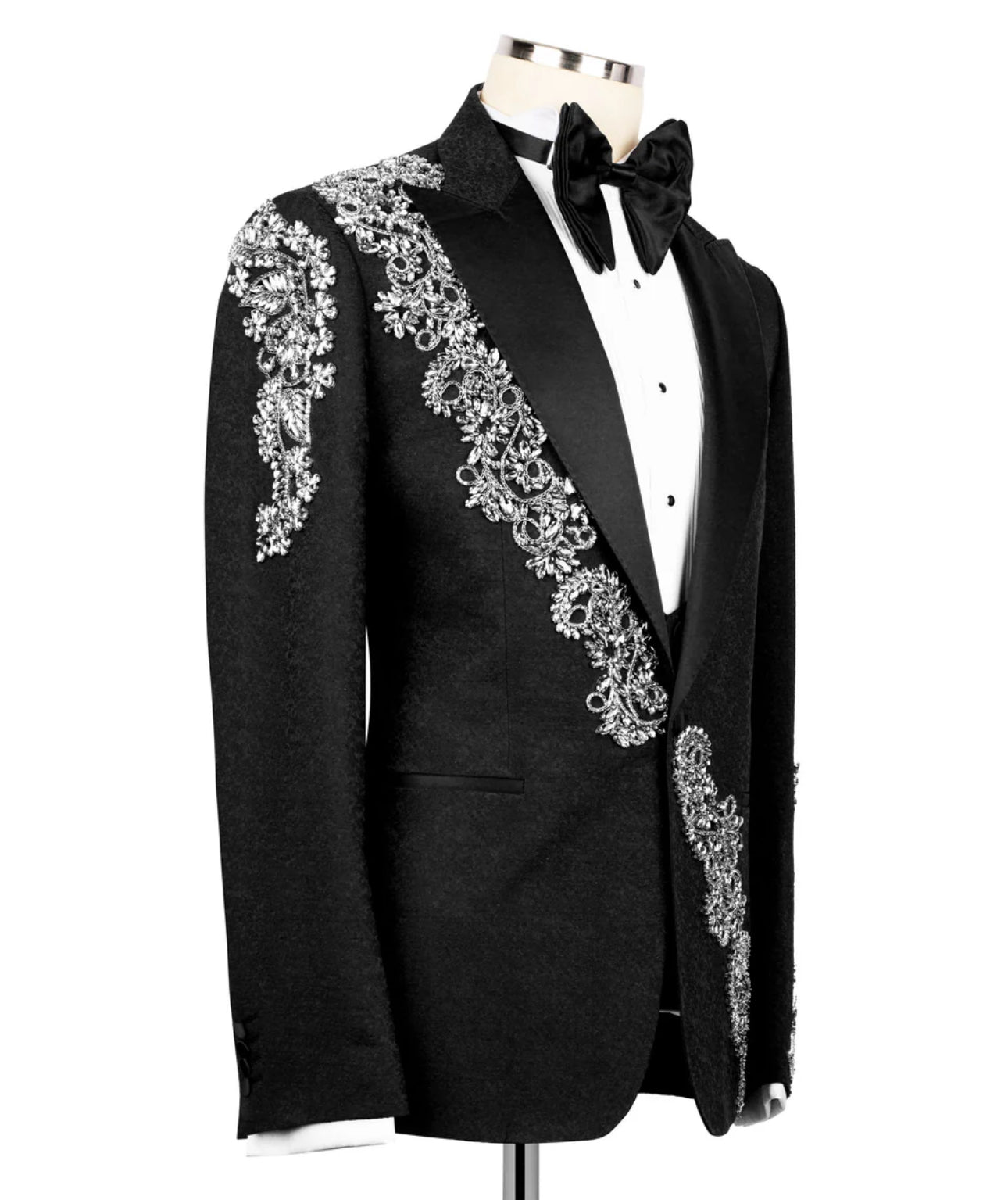 Exclusive Crystal Stone Embellished Tuxedo