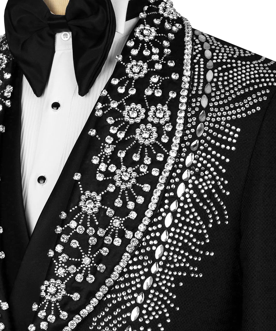 Silver Stone Embroıdered Tuxedo
