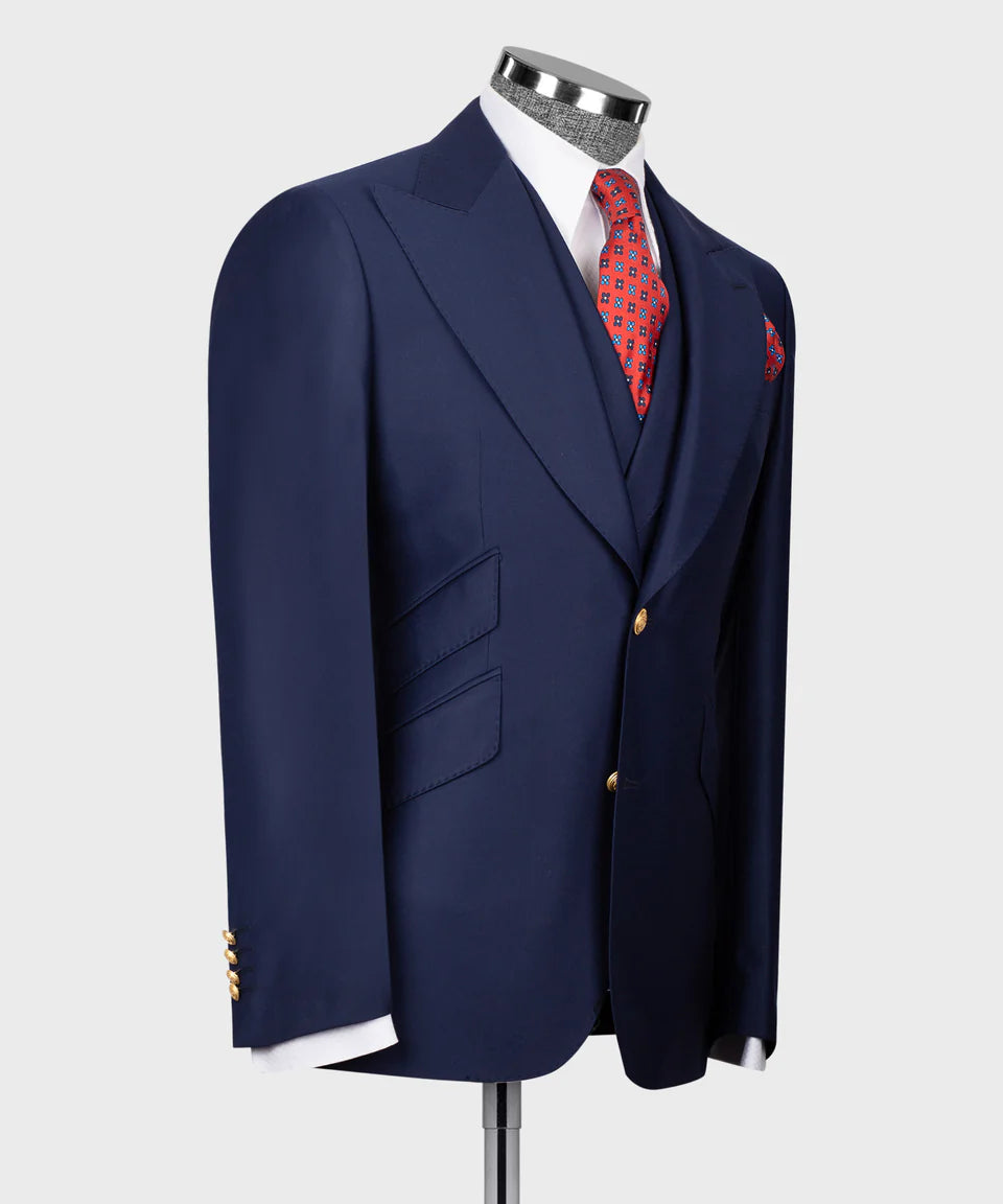Business Golden Button Suit