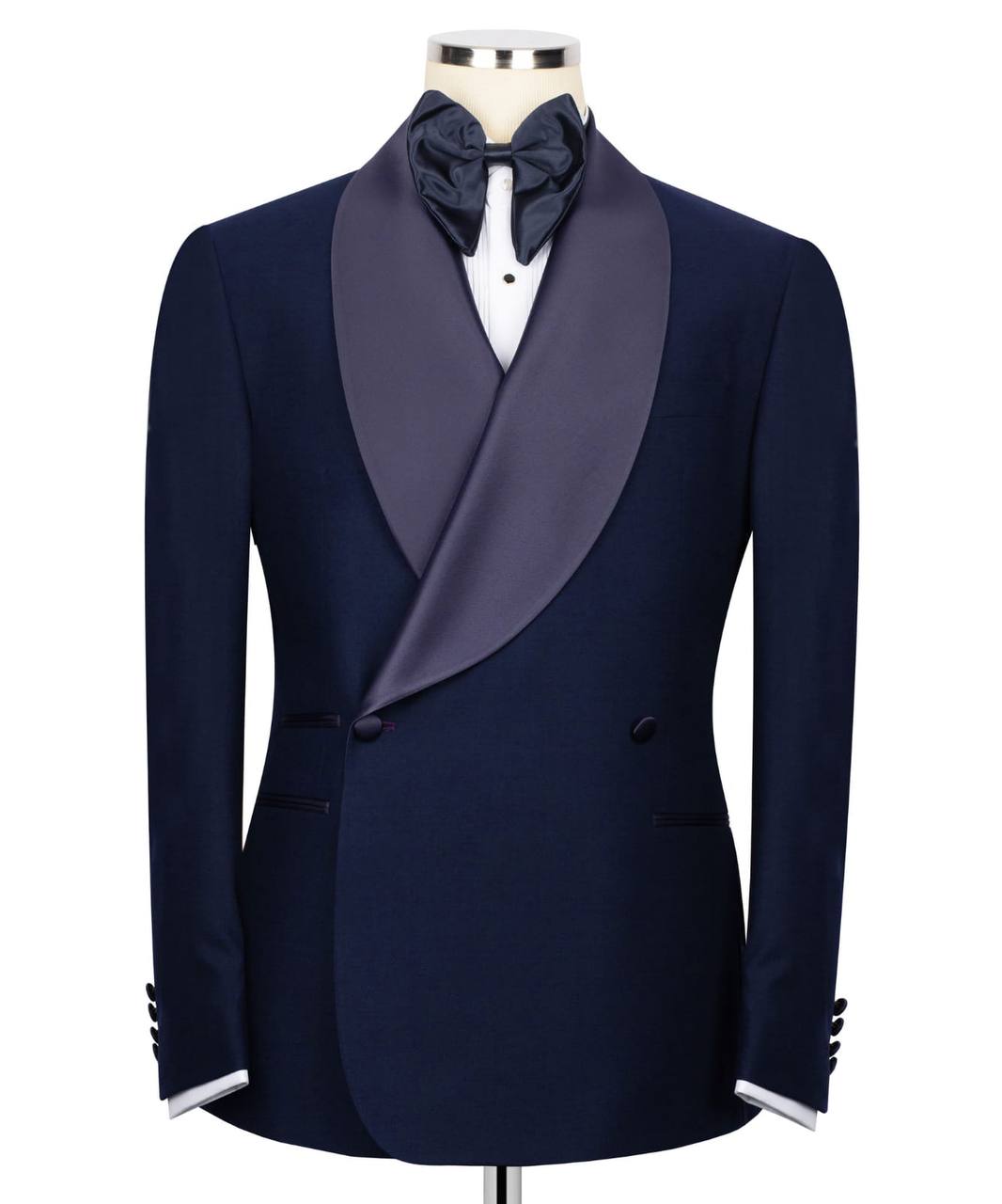 Double Button Navy Blue Tuxedo