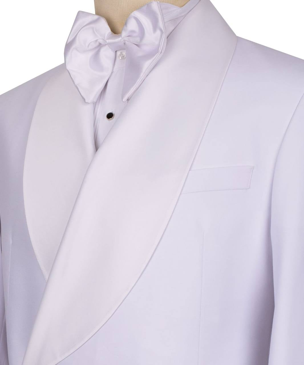 White Double Button Tuxedo