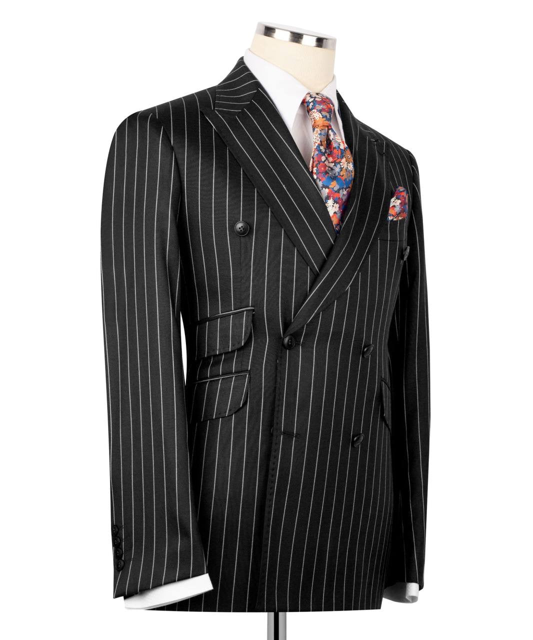 Striped Double Breasted Suit
