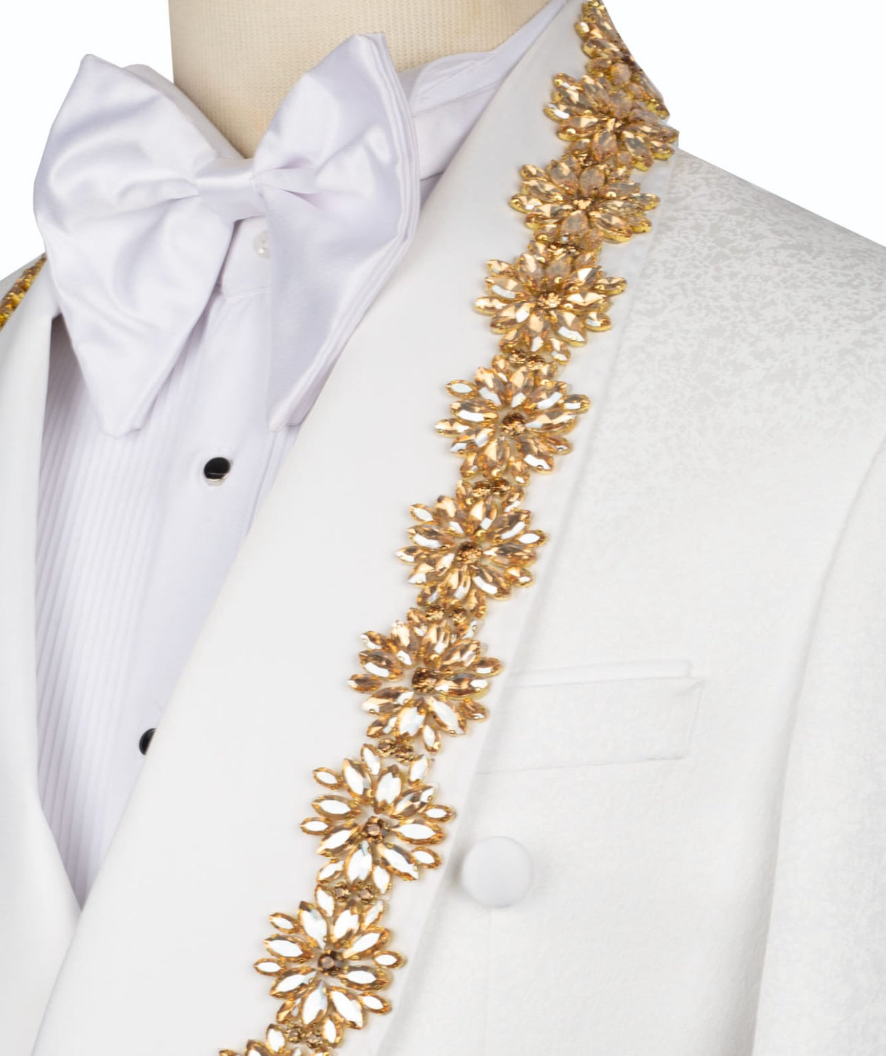 Exclusive Double Breasted White Tuxedo