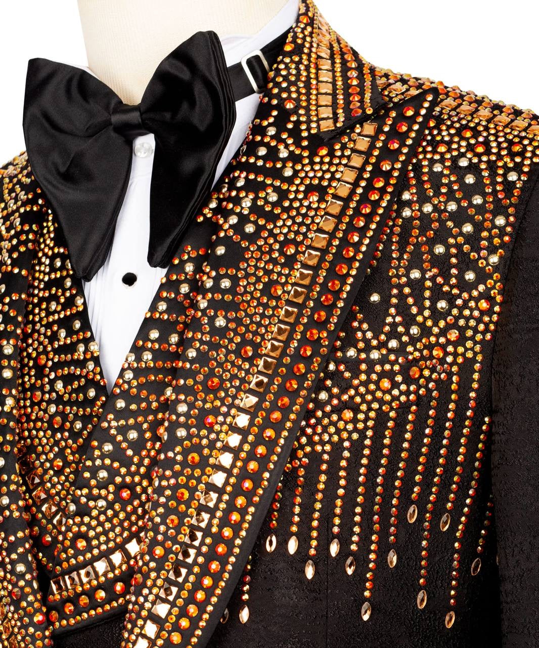 Exclusive Stone Embroidered Tuxedo Set