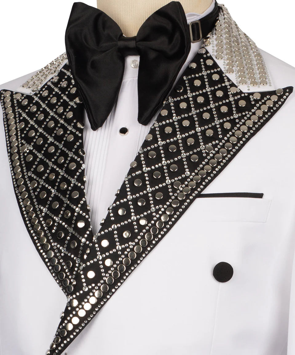 Tuxedo With Embellished Collar
