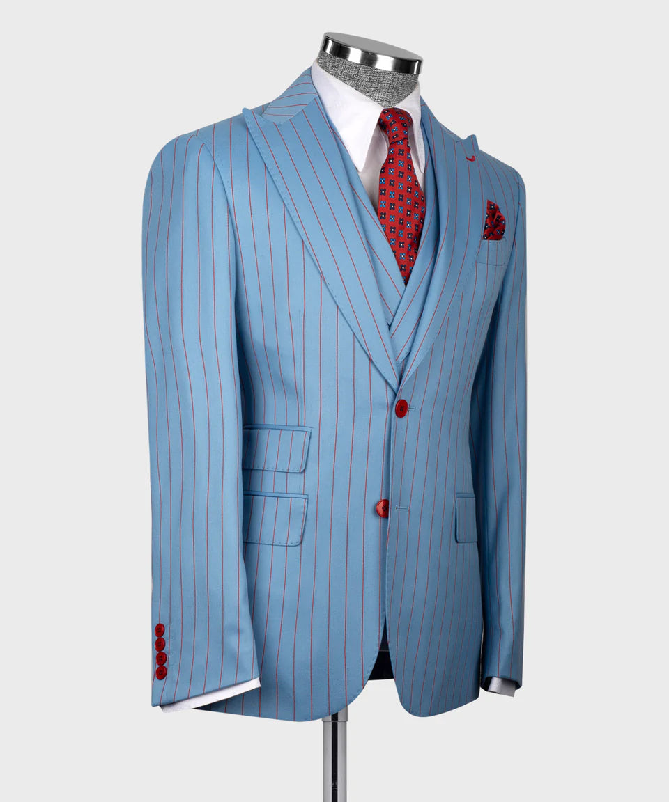 Striped Three Piece Suit