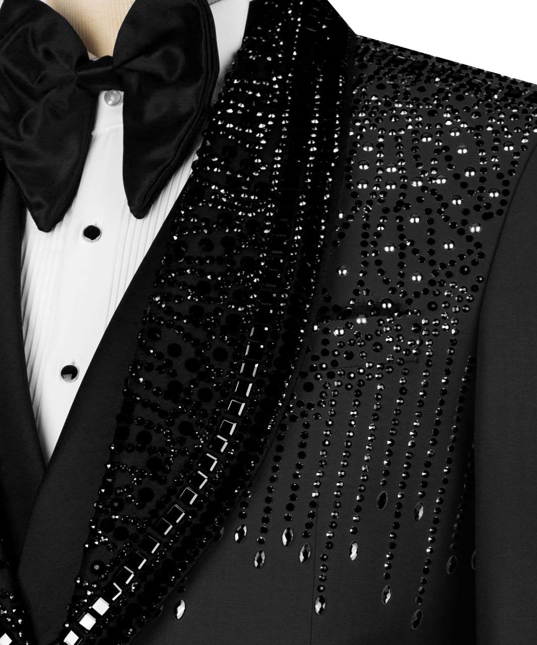 Custom Made Stone Embroidered Tuxedo