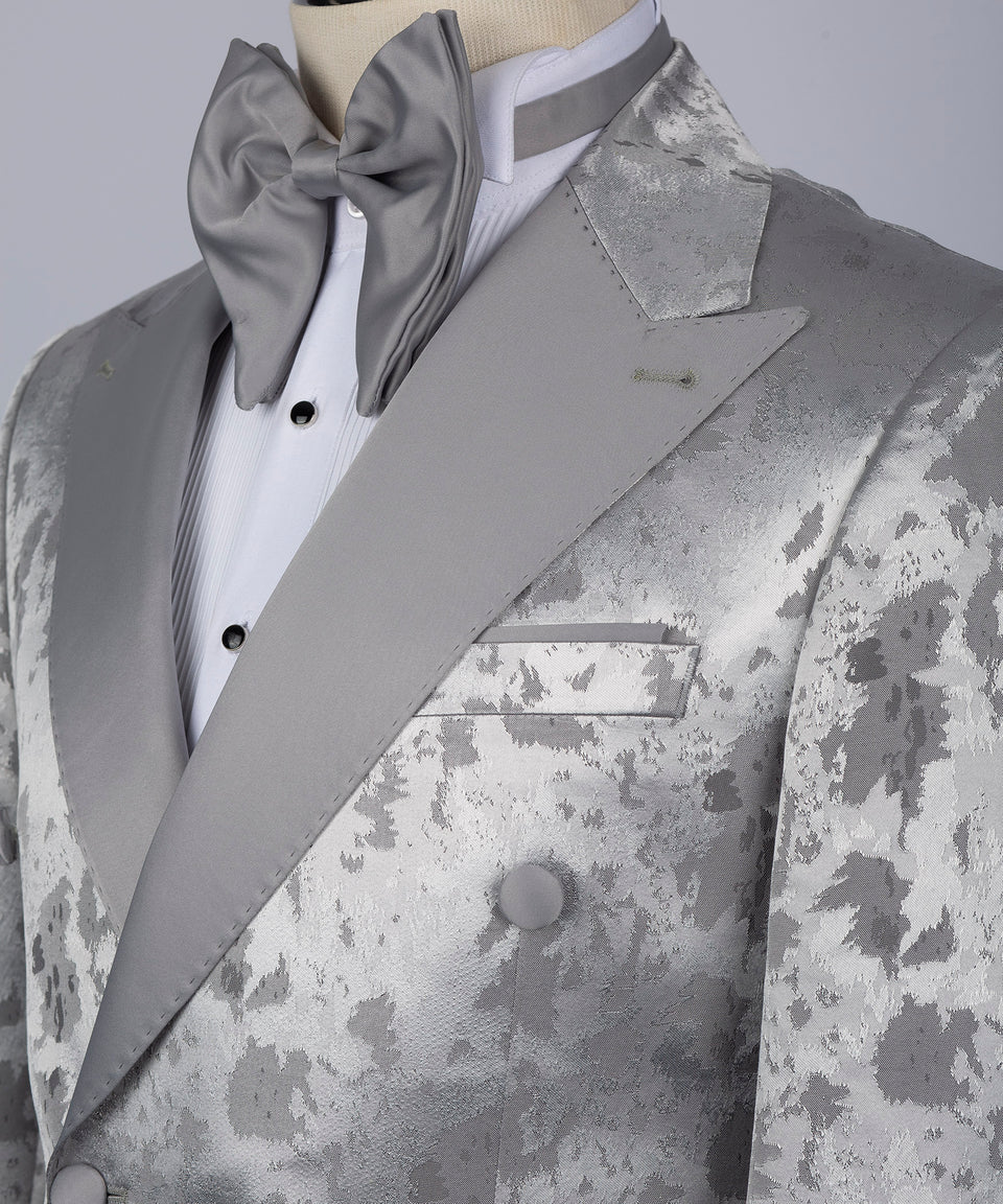Patterned Double Breasted Tuxedo