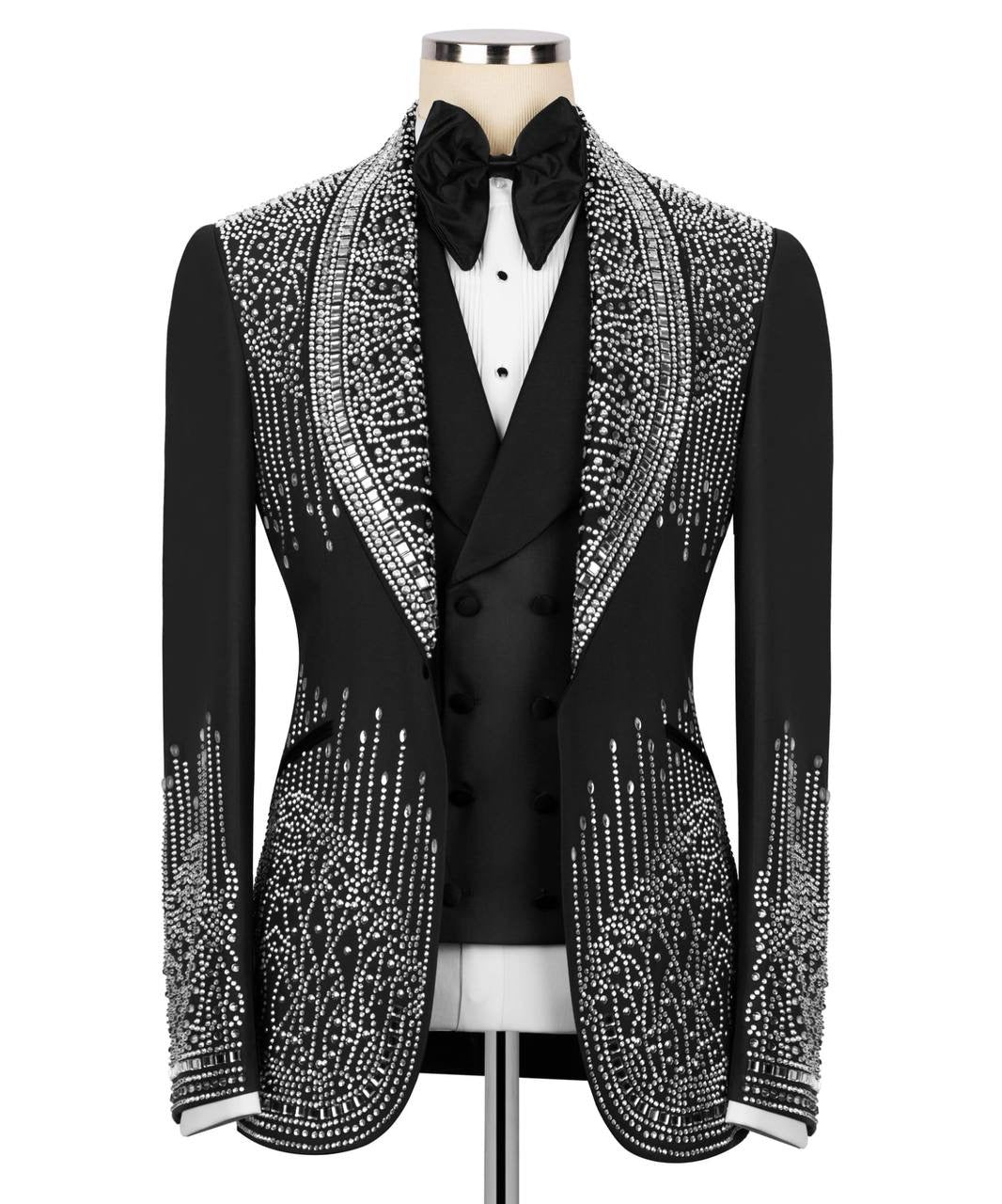 Custom Made Stone Embroidered Tuxedo