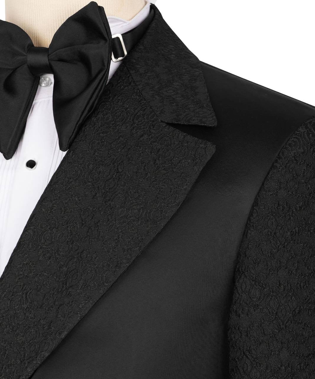 Custom Designed Tuxedo with Crossover Satin Panel