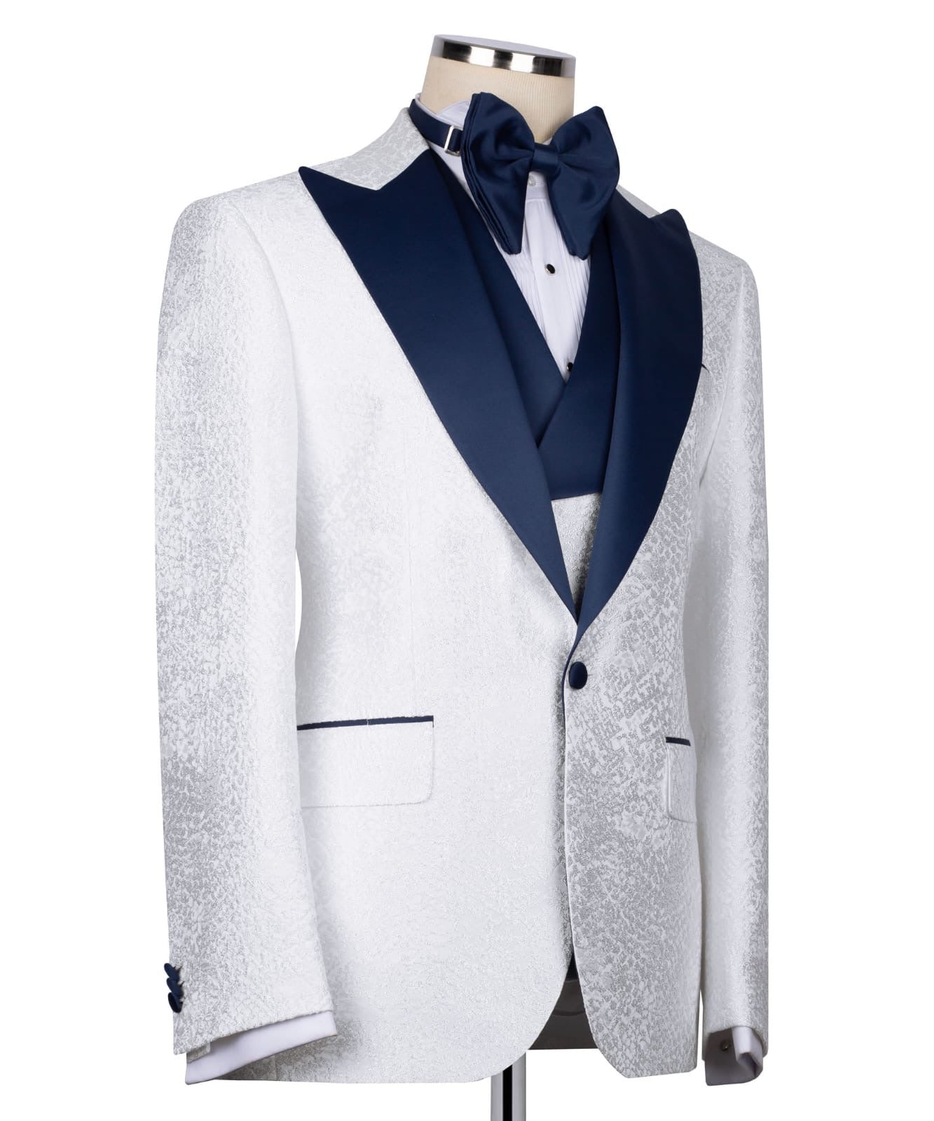Patterned Tuxedo Set