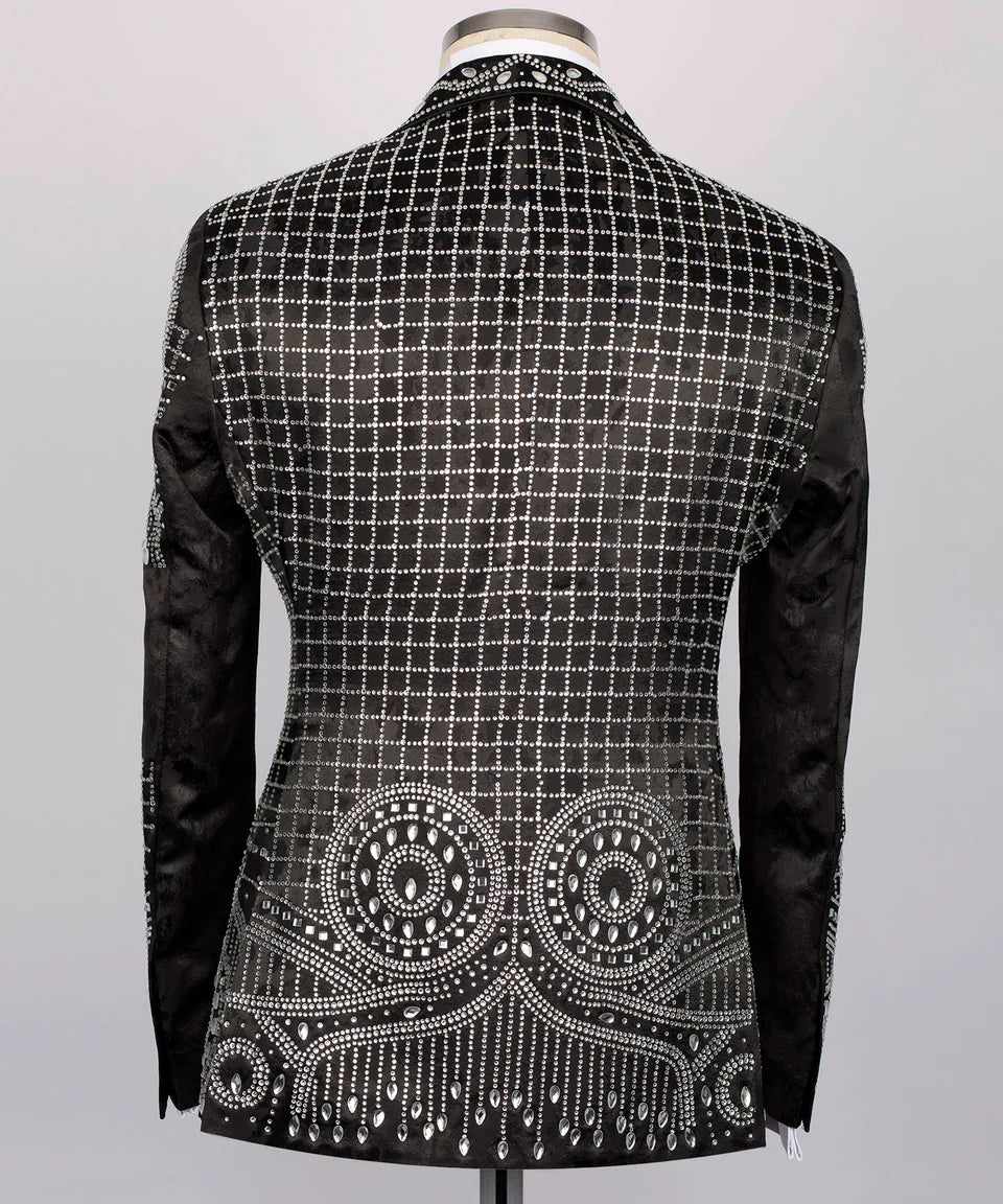 Stone Embroidered Special Design Tuxedo