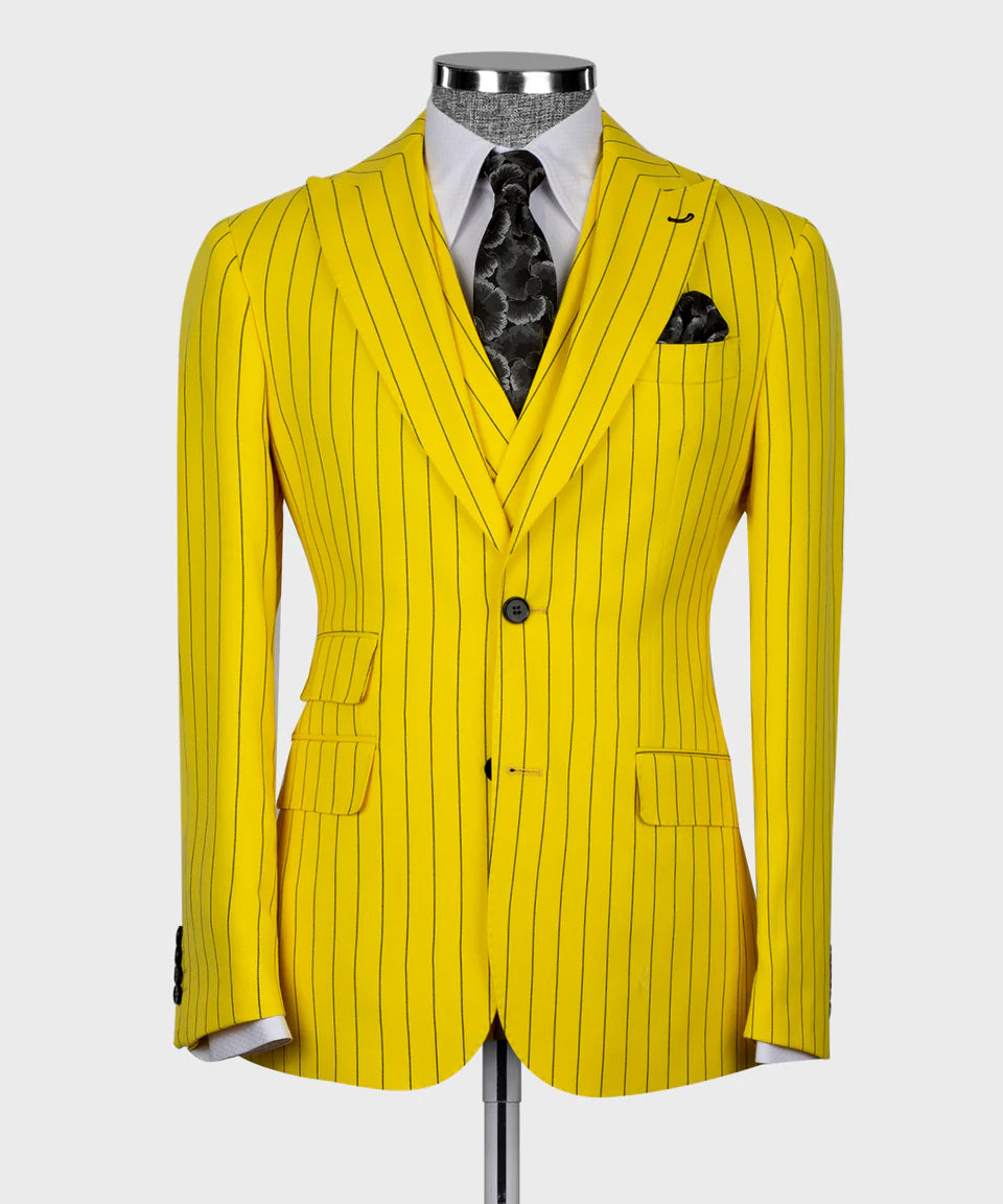 Striped Three Piece Suit