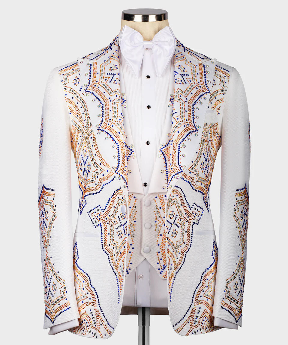 Exclusive Stone Design White Tuxedo