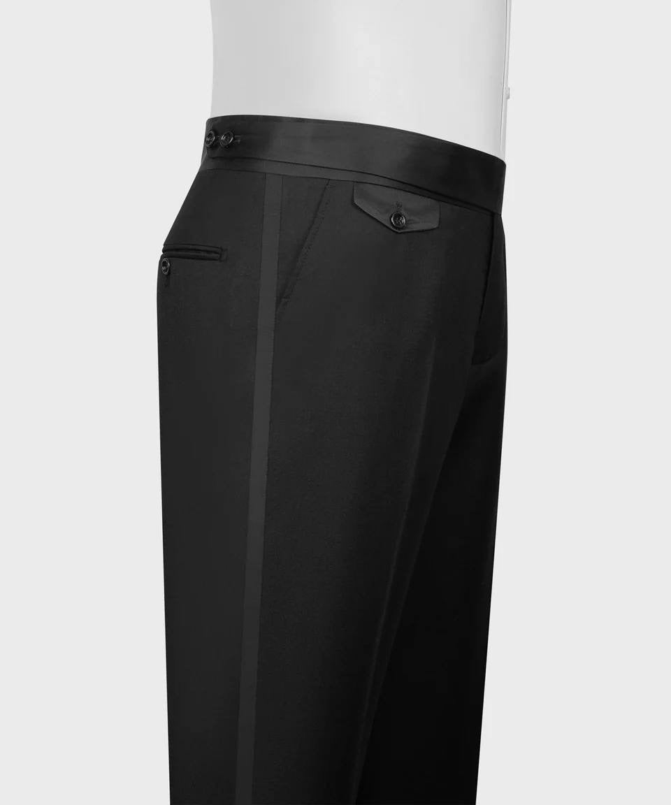 Textured Navy Tuxedo Set