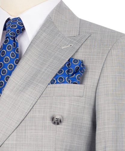 Double Breasted Gray Suit