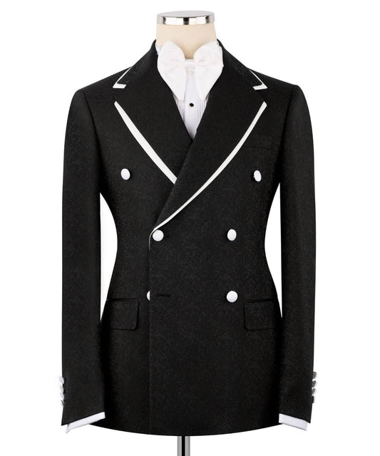 Double Breasted Black Tuxedo