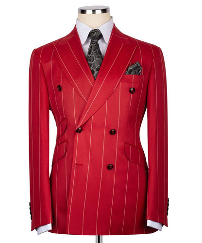 Pinstripe Double Breasted Suit