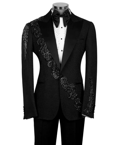 Exclusive Crystal Embellishments Black Tuxedo