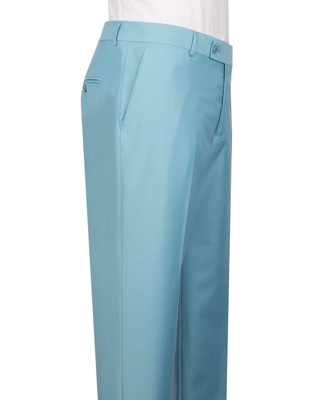 Sky Blue Double Breasted Suit
