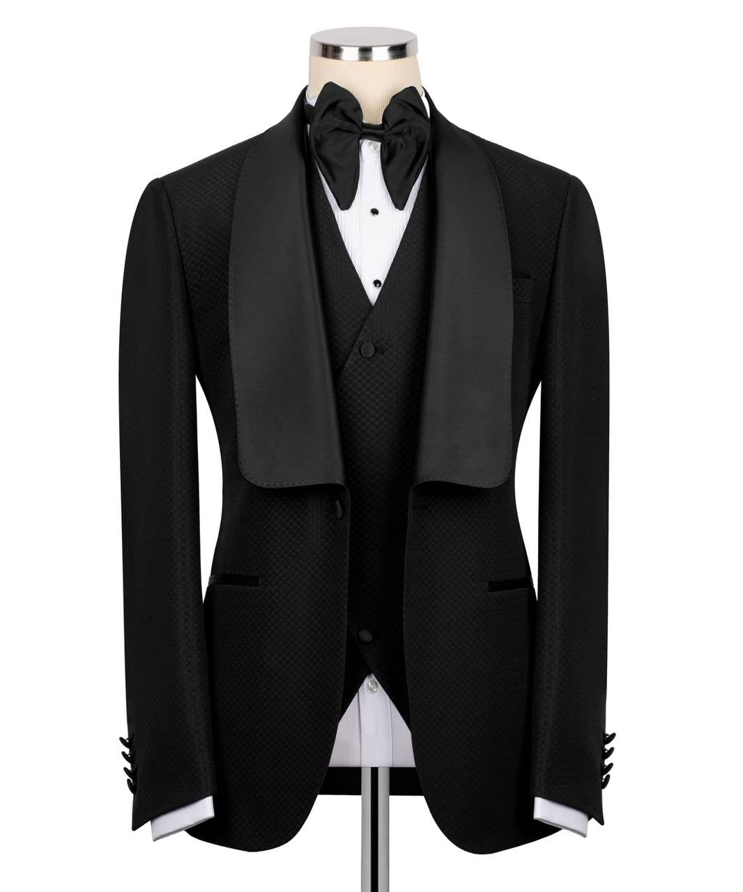 Custom Collar Black Tuxedo