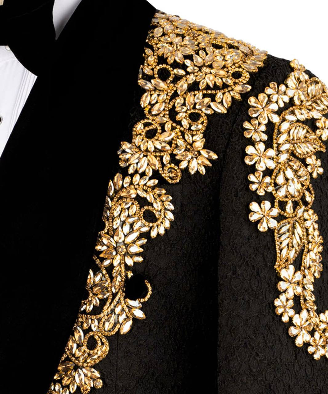 Stone Embellished Tuxedo
