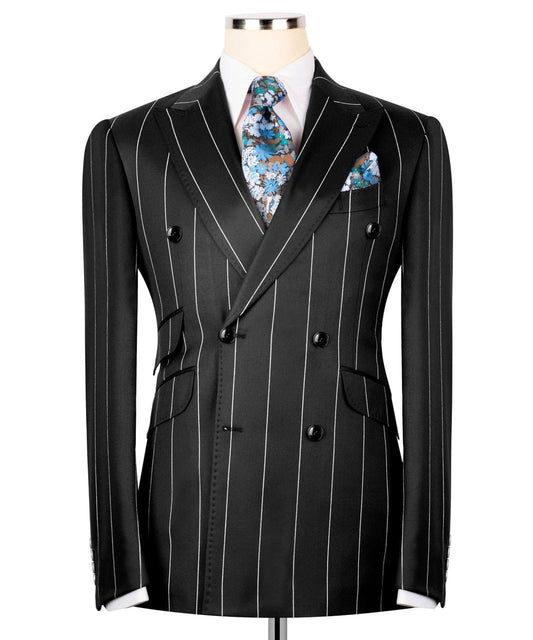 Striped Double Breasted Suit