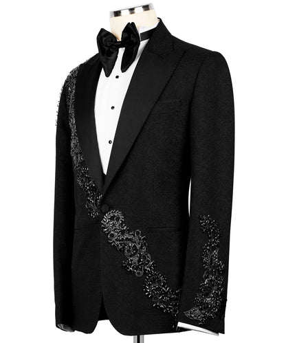 Exclusive Crystal Embellishments Black Tuxedo