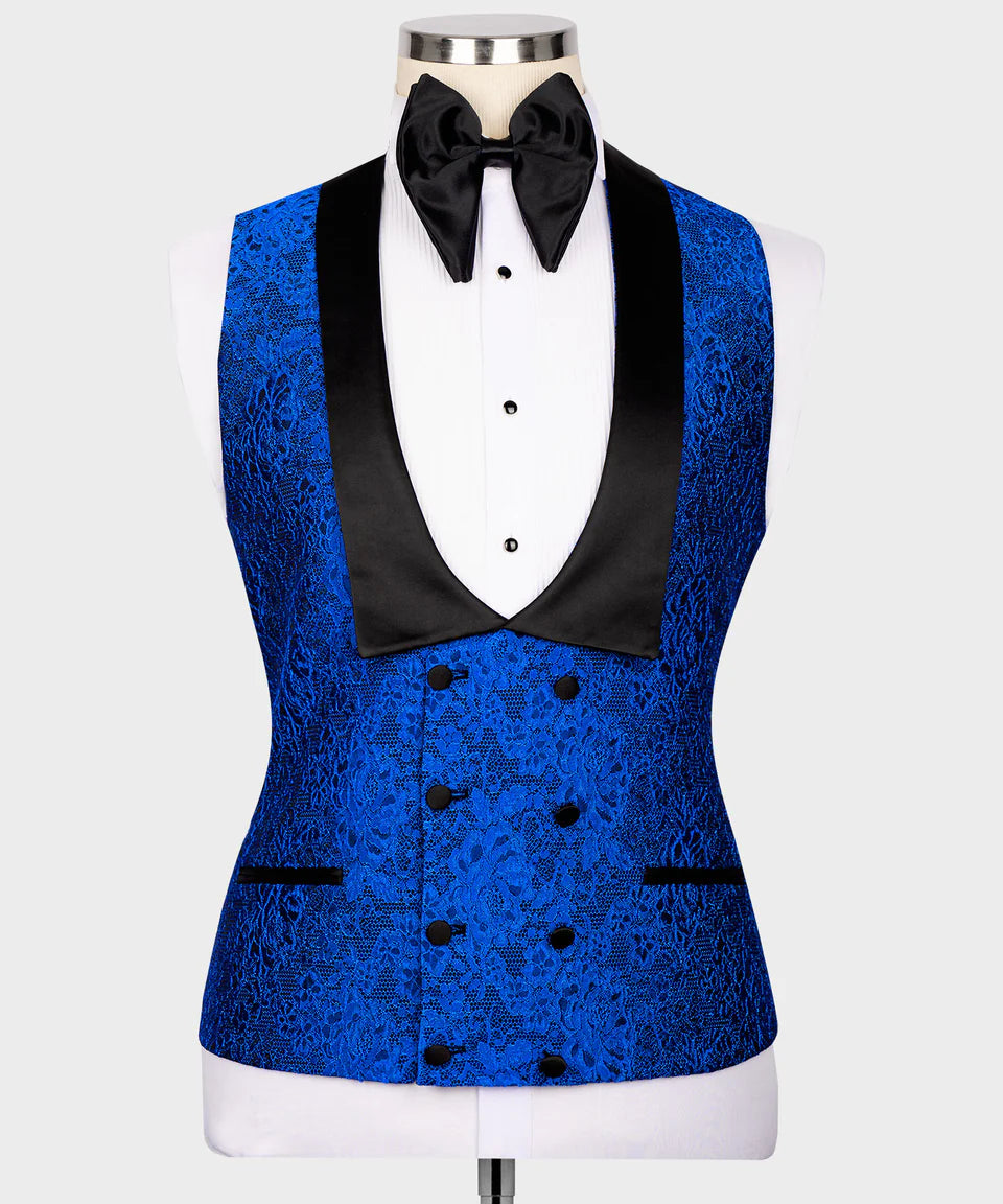 Patterned Blue Tuxedo