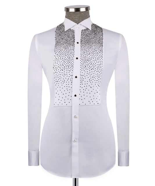 Crystal Embellished White Shirt