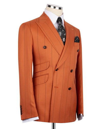 Pinstripe Double Breasted Suit