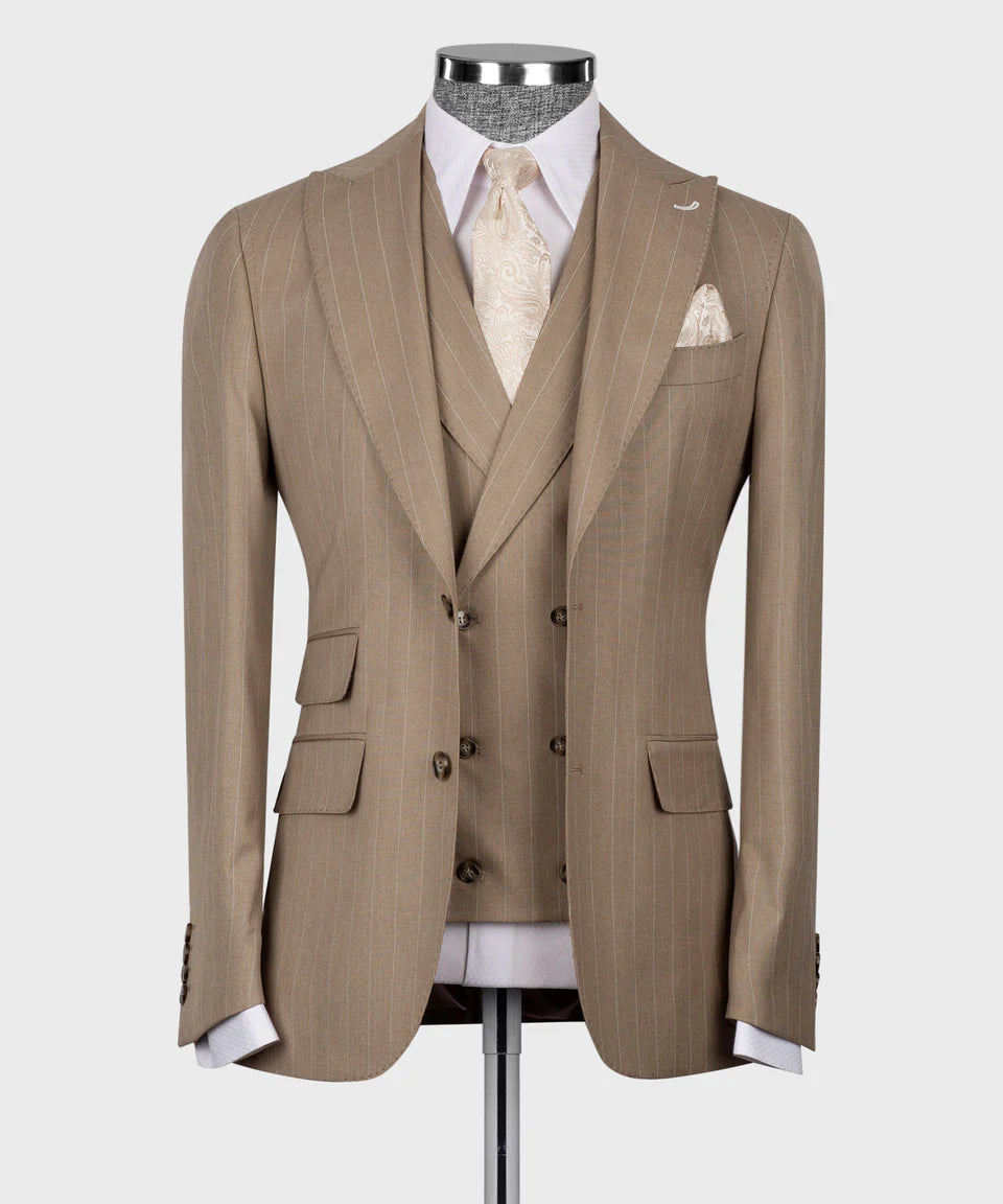 Striped Three Piece Suit