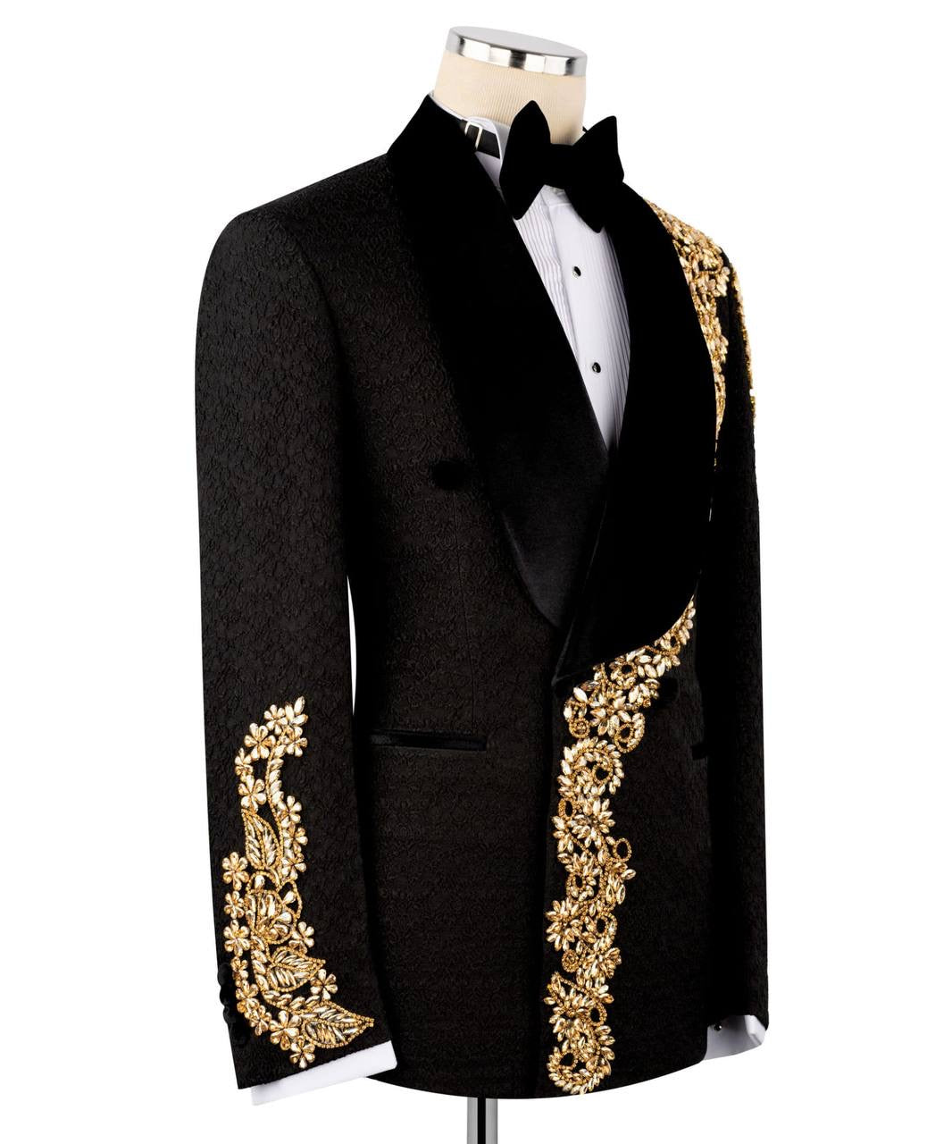 Stone Embellished Tuxedo