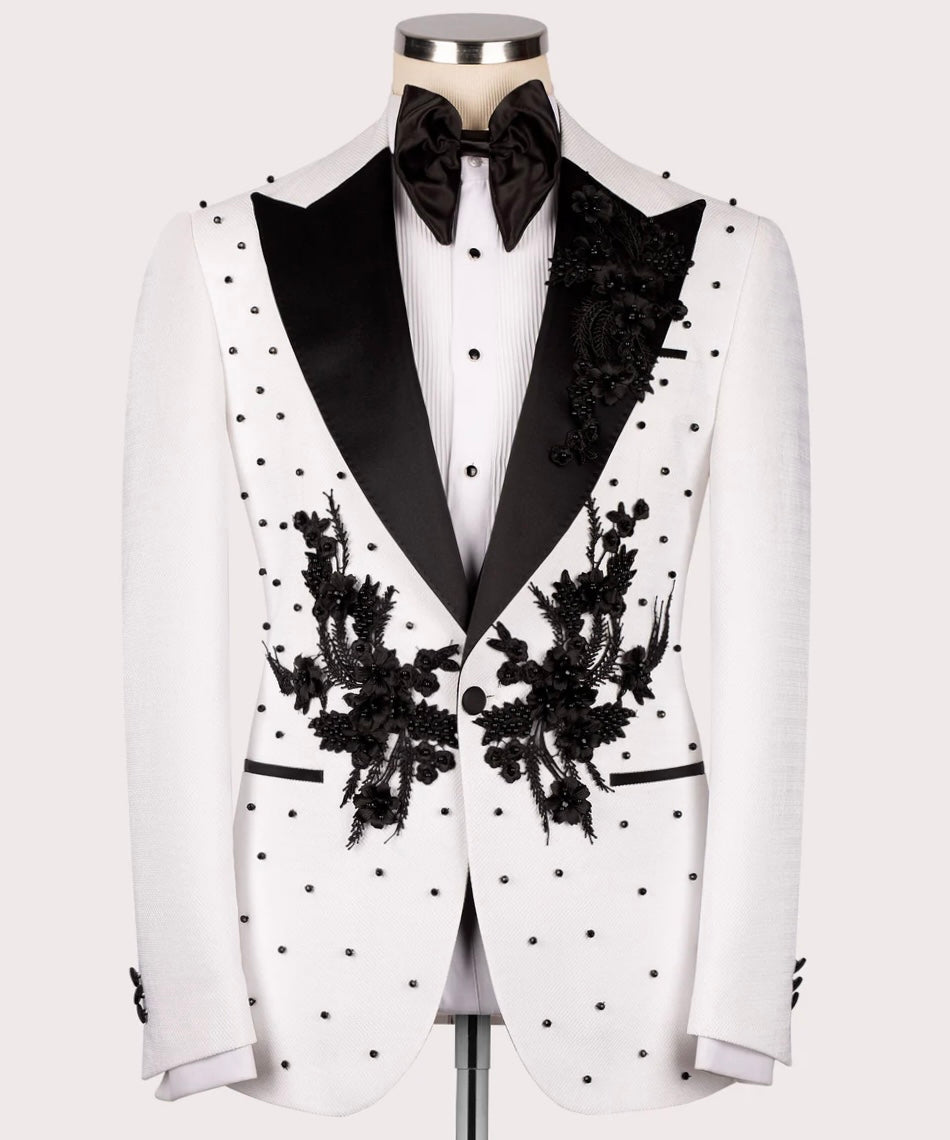 Exclusive Jewelry Ornament White Tuxedo