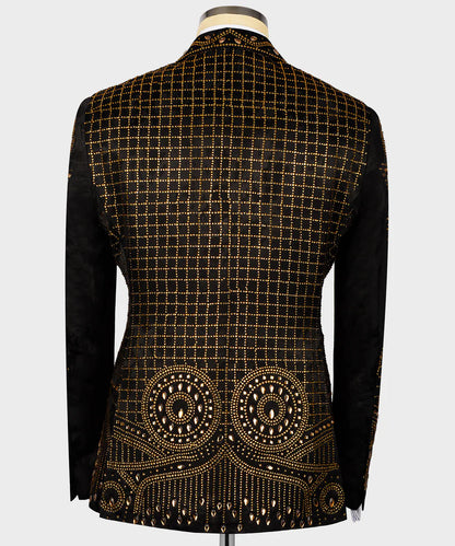 Stone Embroidered Special Design Tuxedo