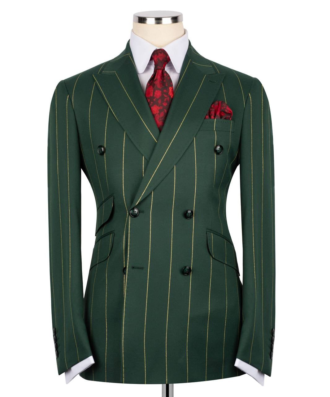 Pinstripe Double Breasted Suit