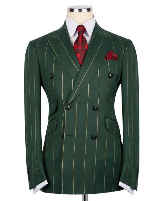 Pinstripe Double Breasted Suit