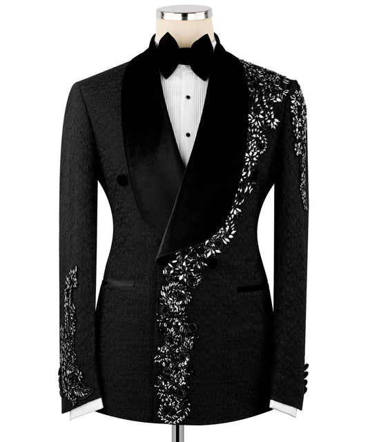 Stone Embellished Tuxedo