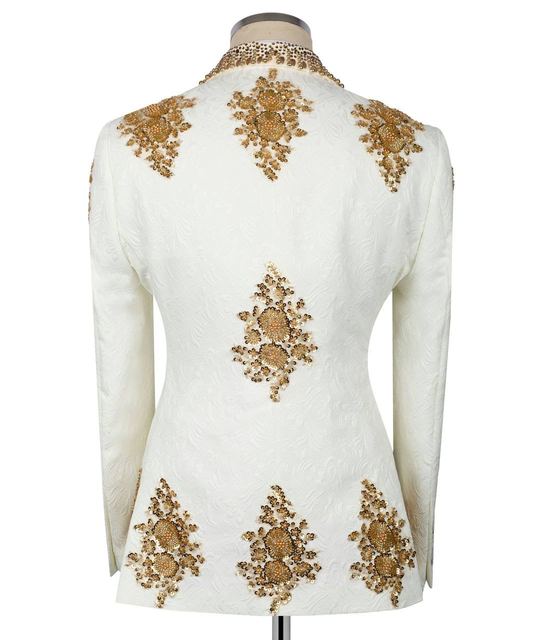 Ornately Patterned Embellished Tuxedo