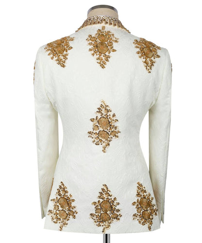 Ornately Patterned Embellished Tuxedo