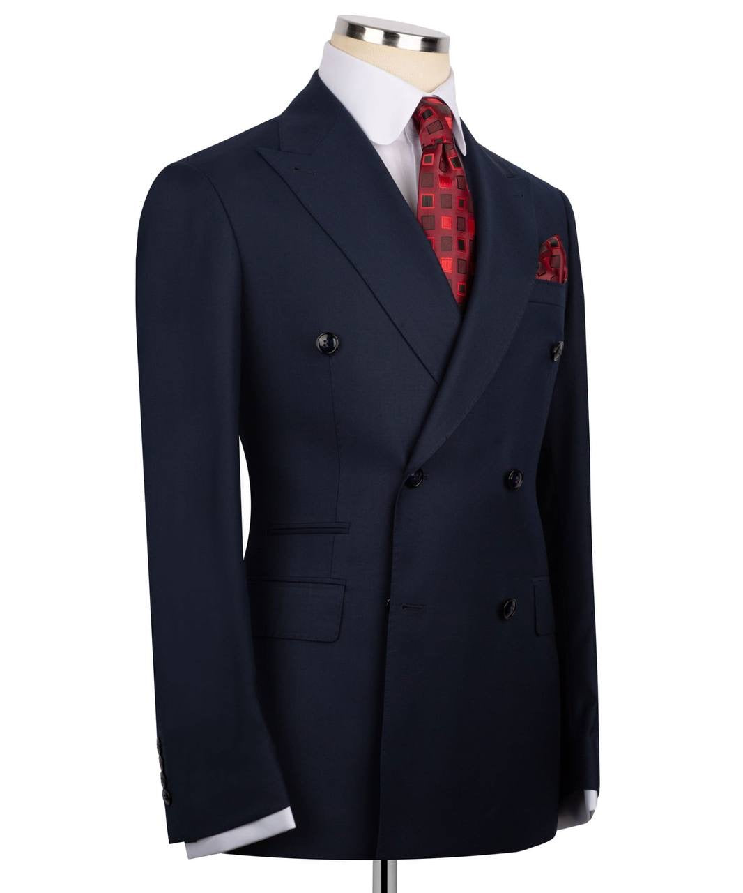 Navy Double Breasted Formal Suit