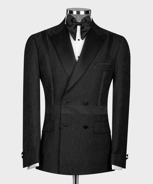 Double Breasted Tuxedo With Sash Detail