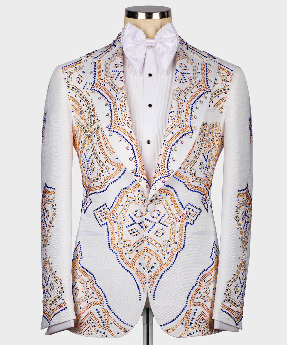 Exclusive Stone Design White Tuxedo