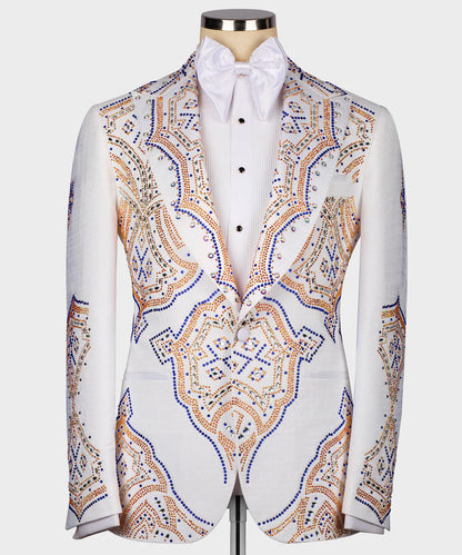 Exclusive Stone Design White Tuxedo