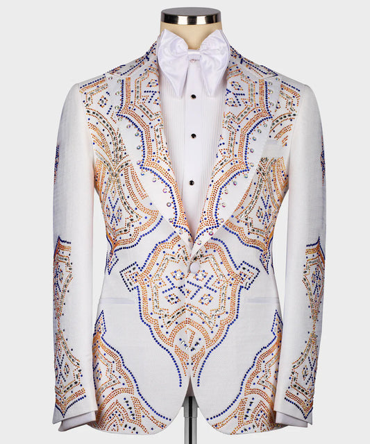 Exclusive Stone Design White Tuxedo