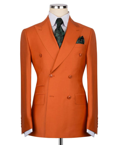 Orange Double Breasted Suit